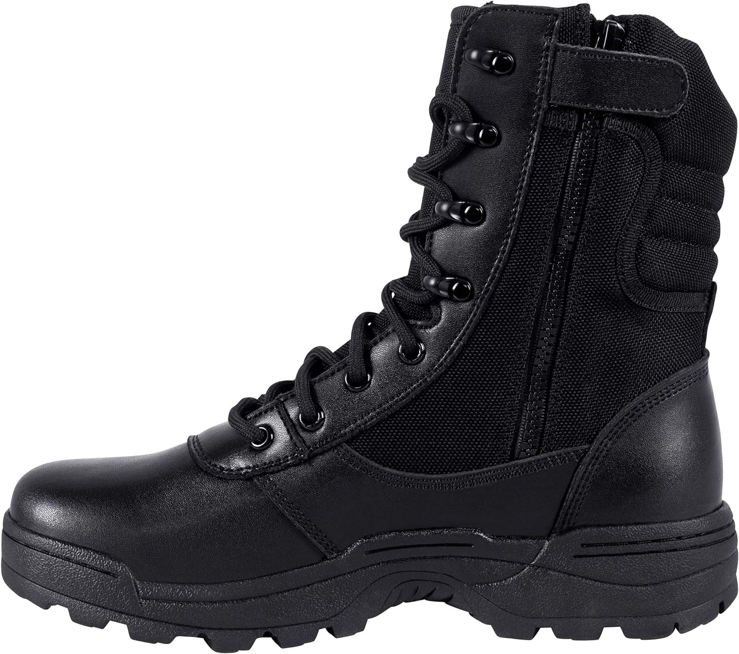 mens military tactical work boots side zipper jungle army combat boots